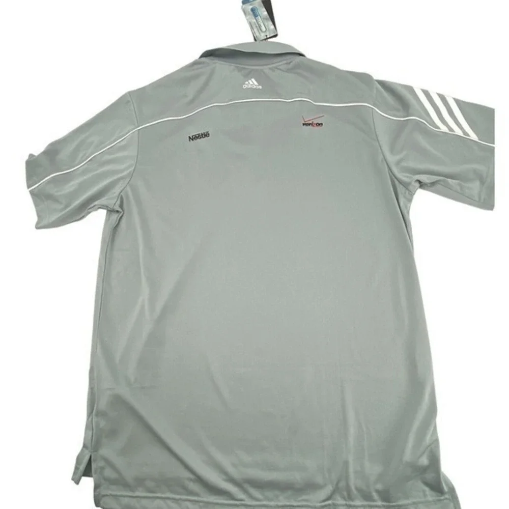 Adidas Mens Climacool Golf Polo Short‎ Sleeve Shirt Grey Size Medium